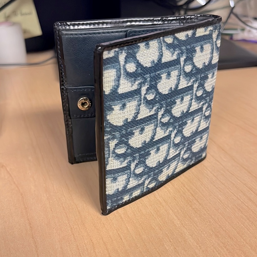 Diorissimo blue and white wallet